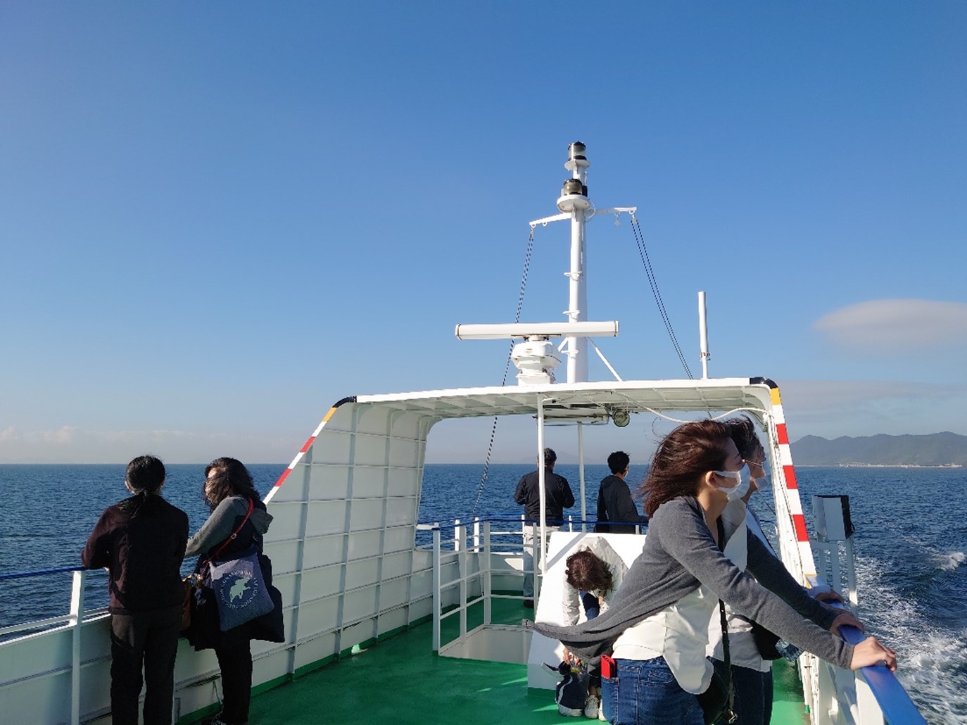 多島美と自社建造船を見ながら船旅を満喫